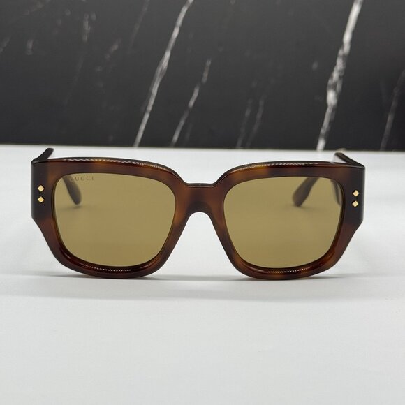 NEW GUCCI GG1261S 002 SUNGLASSES UNISEX HAVANA EYEWEAR - Picture 4 of 10